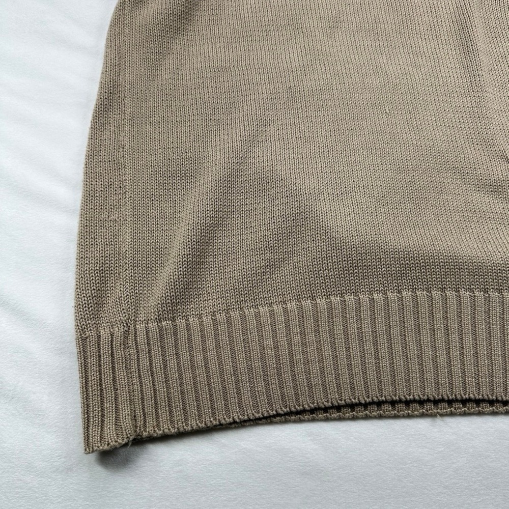 Wakefield Co Kenneth Gordon Mens L Argyle V Neck Sweater Vest Tan Brown Vintage - Picture 15 of 16